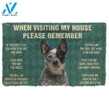 3D Please Remember Australian Cattle Dog's House Rules Custom Doormat