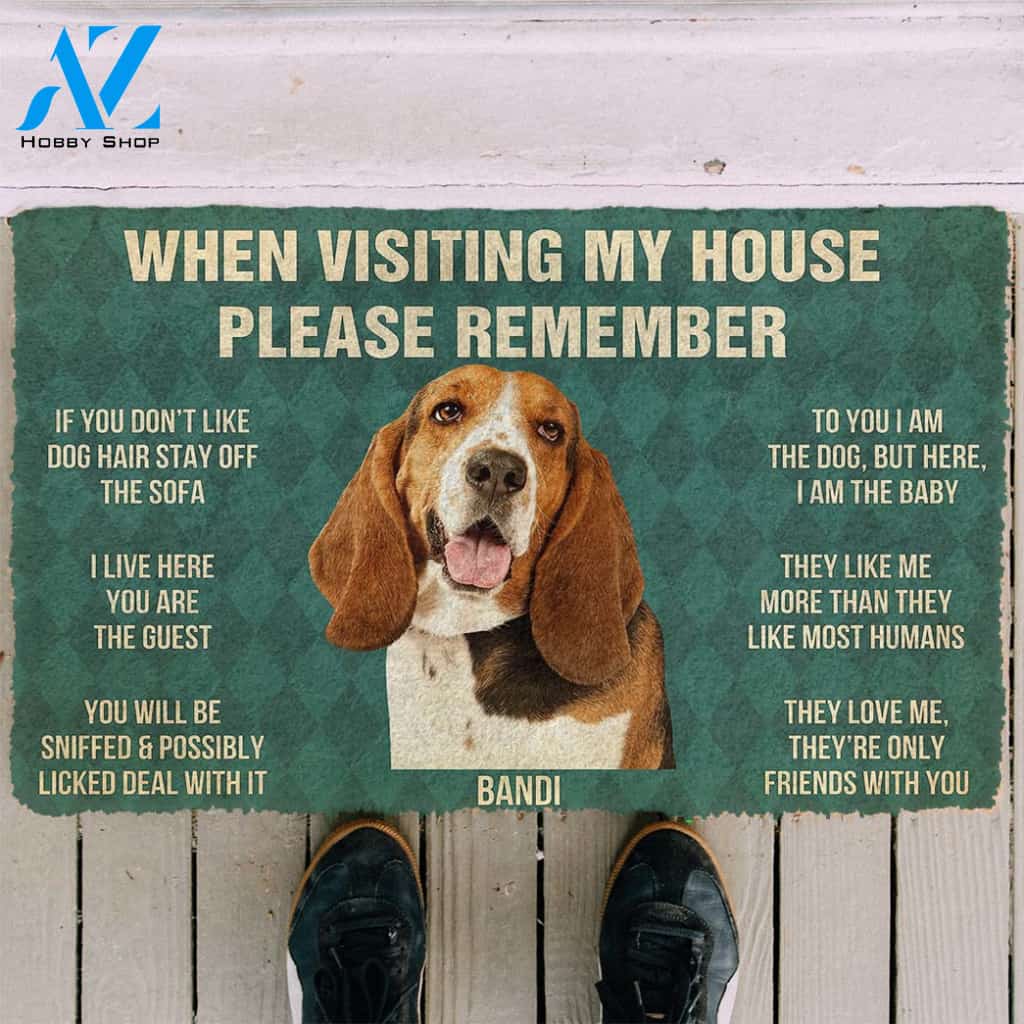 3D Please Remember Bandi House Rules Custom Doormat | Welcome Mat | House Warming Gift
