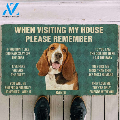 3D Please Remember Bandi House Rules Custom Doormat | Welcome Mat | House Warming Gift