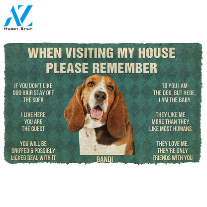 3D Please Remember Bandi House Rules Custom Doormat | Welcome Mat | House Warming Gift