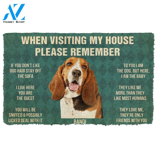 3D Please Remember Bandi House Rules Custom Doormat | Welcome Mat | House Warming Gift