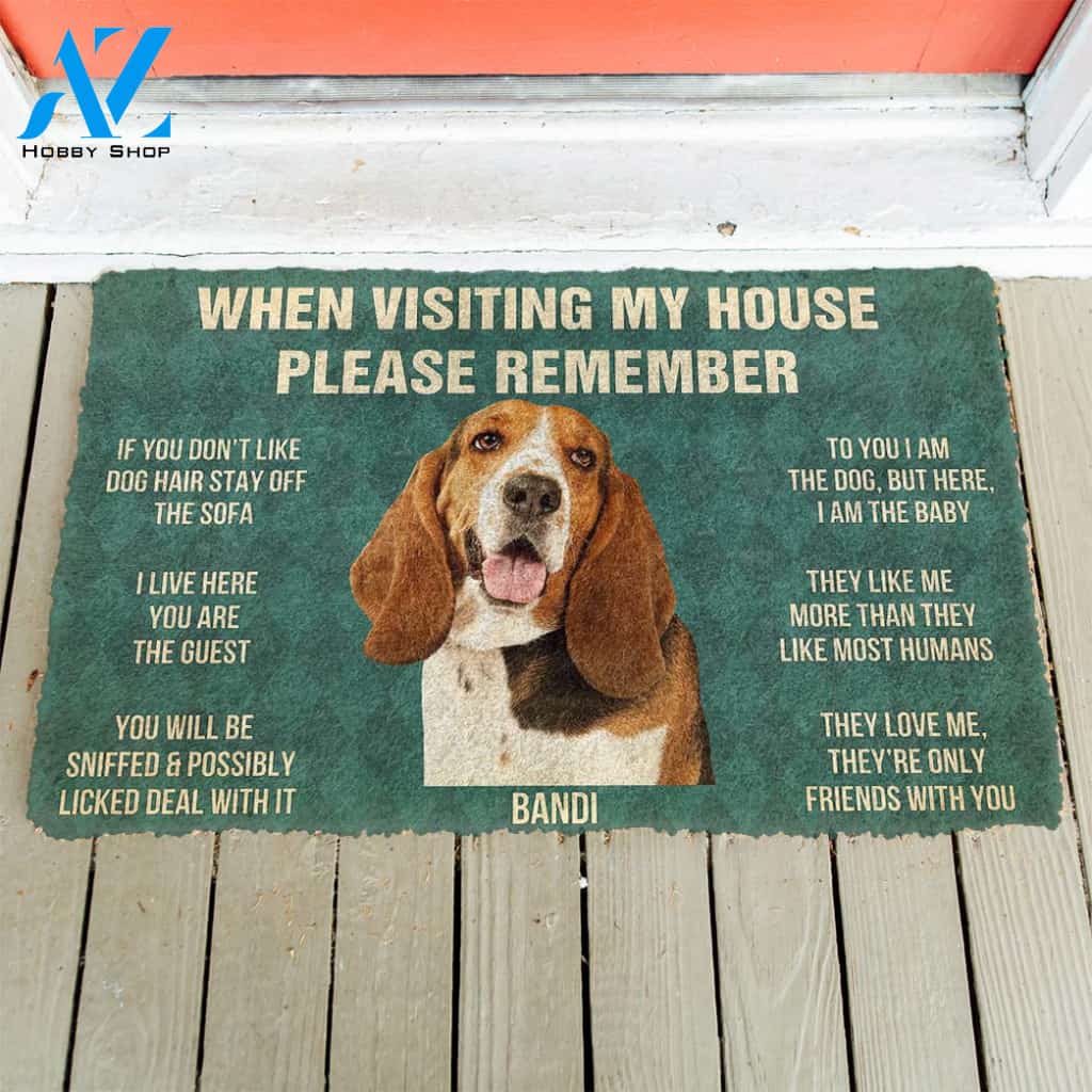 3D Please Remember Bandi House Rules Custom Doormat | Welcome Mat | House Warming Gift