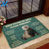 3D PLEASE REMEMBER BLACK FOOTED FERRETS DOORMAT | Welcome Mat | House Warming Gift