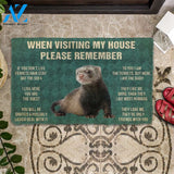 3D PLEASE REMEMBER BLACK FOOTED FERRETS DOORMAT | Welcome Mat | House Warming Gift