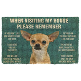 3D Please Remember Chihuahua Dogs House Rules Custom Doormat