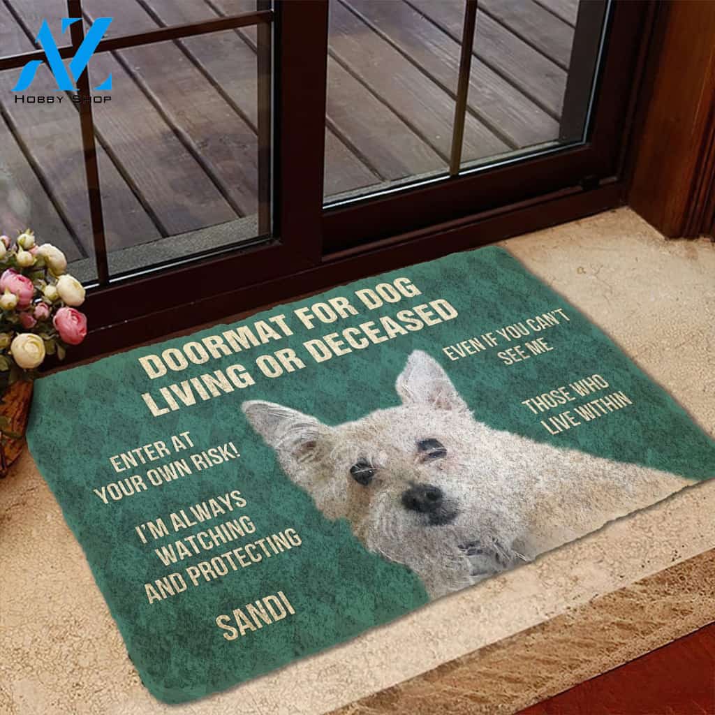 3D Please Remember Dogs House Rules Custom Doormat | Welcome Mat | House Warming Gift