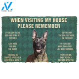 3D Please Remember Dutch Shepherd Dogs House Rules Custom Doormat | Welcome Mat | House Warming Gift