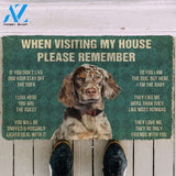 3D Please Remember English Setter Dogs House Rules Doormat | Welcome Mat | House Warming Gift