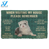3D PLEASE REMEMBER FERRETS DOORMAT | Welcome Mat | House Warming Gift