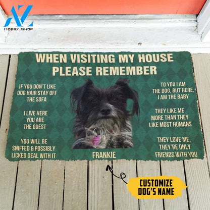 3D Please Remember Frankie House Rules Custom Doormat | Welcome Mat | House Warming Gift