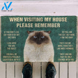 3D Please Remember Himalayan Cats House Rules Doormat | Welcome Mat | House Warming Gift