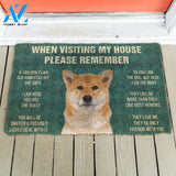3D Please Remember Hokkaido Dogs House Rules Doormat | Welcome Mat | House Warming Gift