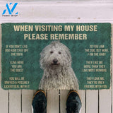 3D Please Remember Komondor Dogs House Rules Doormat | Welcome Mat | House Warming Gift