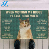 3D Please Remember LaPerm Cats House Rules Custom Doormat | Welcome Mat | House Warming Gift