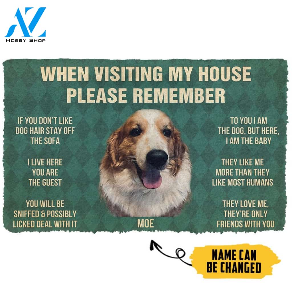 3D Please Remember Moe House Rules Custom Doormat | Welcome Mat | House Warming Gift