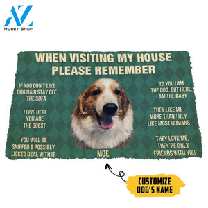3D Please Remember Moe House Rules Custom Doormat | Welcome Mat | House Warming Gift