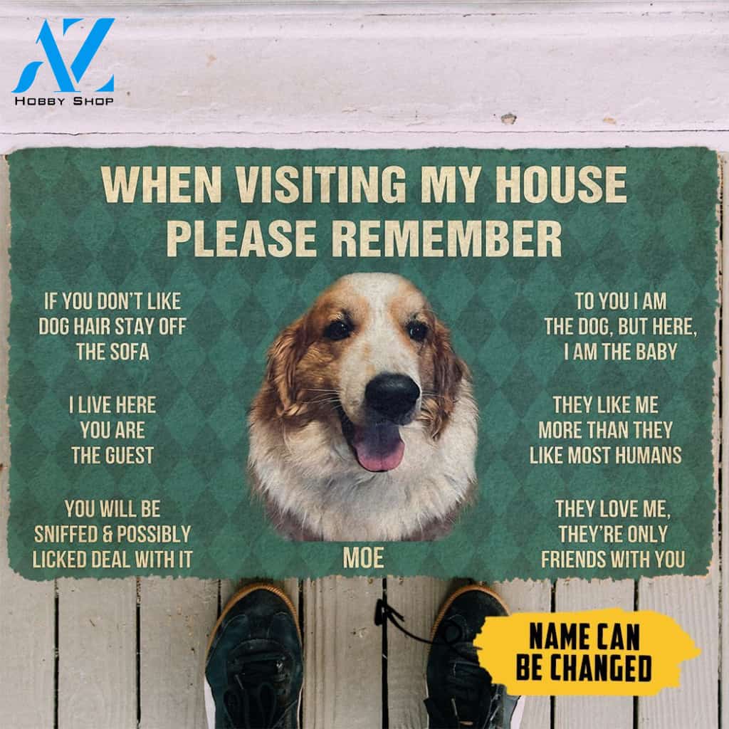 3D Please Remember Moe House Rules Custom Doormat | Welcome Mat | House Warming Gift