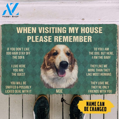3D Please Remember Moe House Rules Custom Doormat | Welcome Mat | House Warming Gift