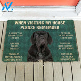 3D Please Remember Neapolitan Mastiff House Rules Custom Doormat | Welcome Mat | House Warming Gift