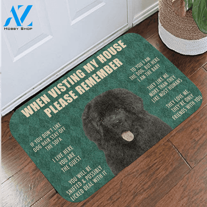 3D Please Remember Newfoundland House Rules Custom Doormat