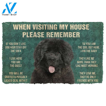3D Please Remember Newfoundland House Rules Custom Doormat | Welcome Mat | House Warming Gift