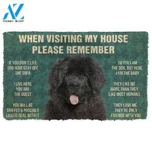 3D Please Remember Newfoundland House Rules Custom Doormat | Welcome Mat | House Warming Gift