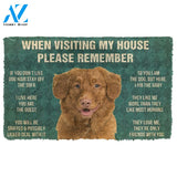 3D Please Remember Nova Scotia Duck Tolling Retriever House Rules Custom Doormat | Welcome Mat | House Warming Gift