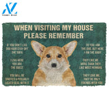 3D Please Remember Pembroke Welsh Corgi Dogs House Rules Doormat