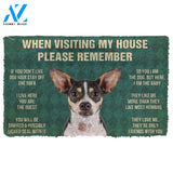3D Please Remember Rat Terrier Dogs House Rules Doormat | Welcome Mat | House Warming Gift
