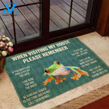 3D PLEASE REMEMBER RED EYED TREE FROG DOORMAT | Welcome Mat | House Warming Gift