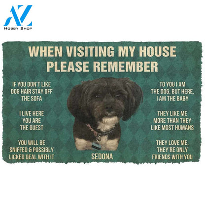 3D Please Remember Sedonas House Rules Custom Doormat | Welcome Mat | House Warming Gift