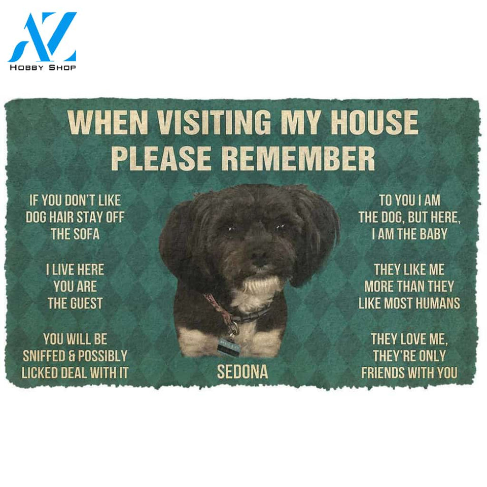 3D Please Remember Sedonas House Rules Custom Doormat | Welcome Mat | House Warming Gift