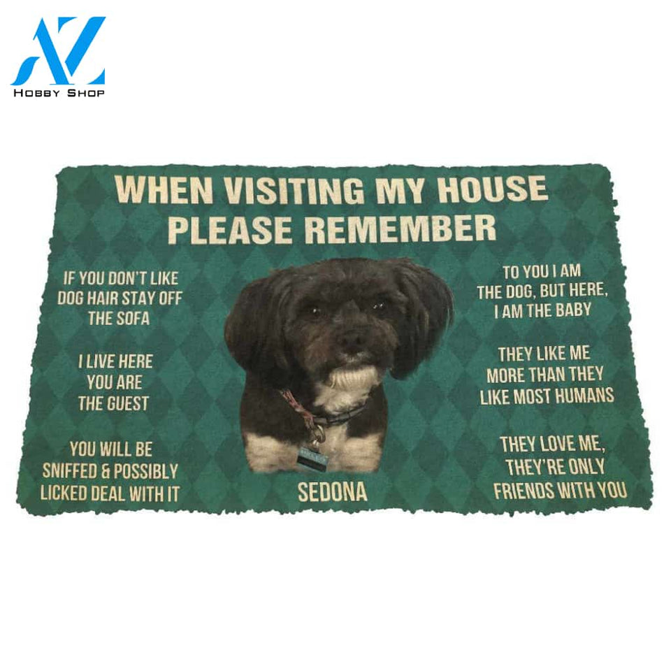 3D Please Remember Sedonas House Rules Custom Doormat | Welcome Mat | House Warming Gift