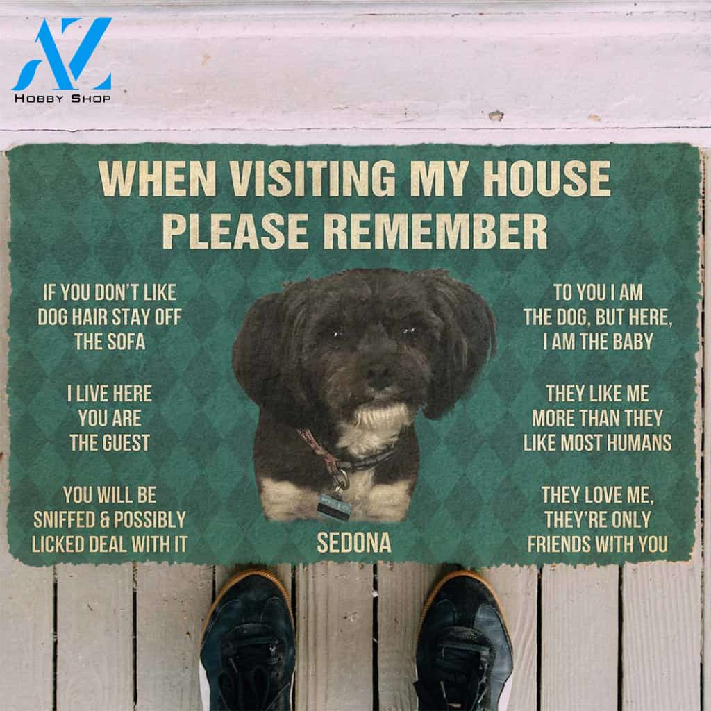 3D Please Remember Sedonas House Rules Custom Doormat | Welcome Mat | House Warming Gift