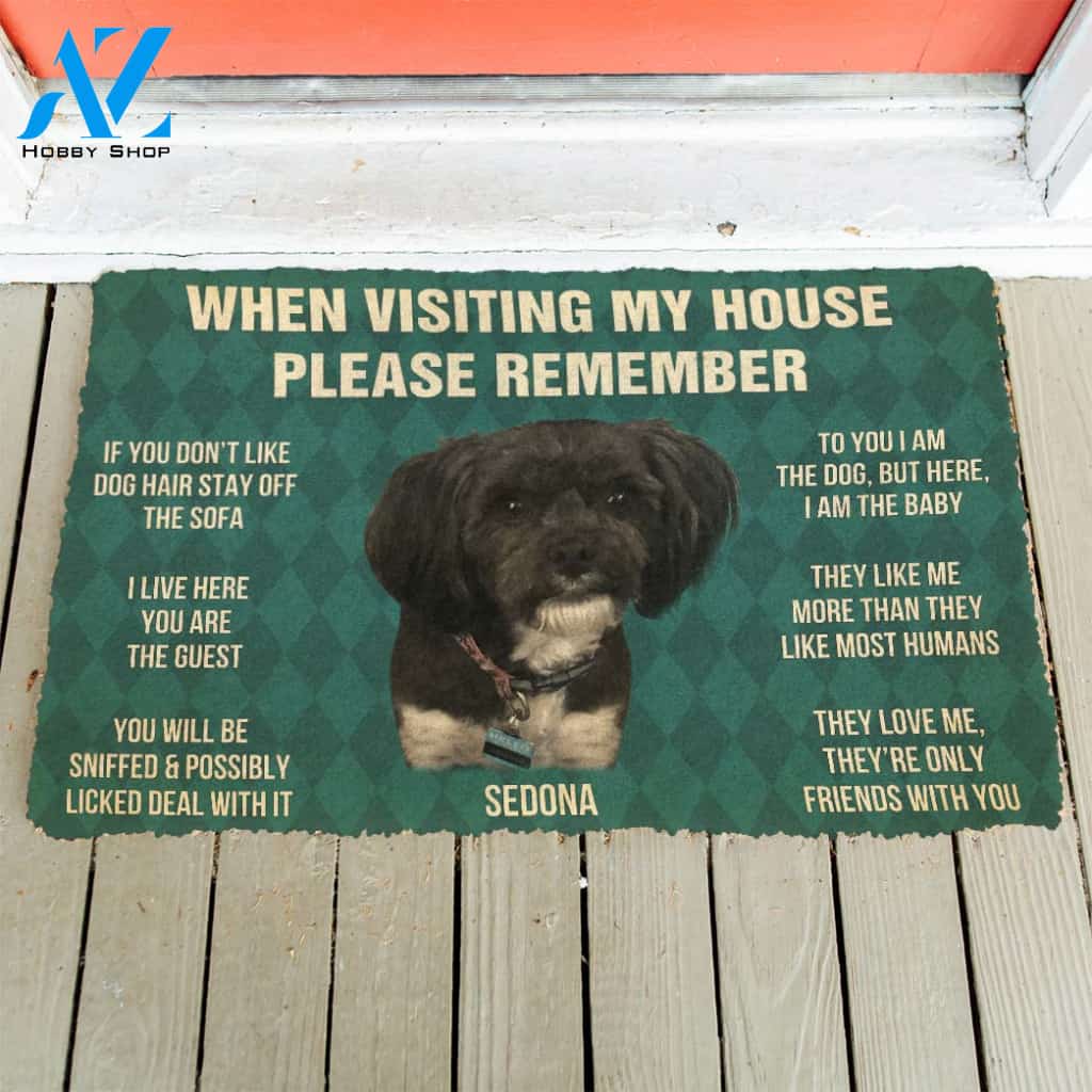 3D Please Remember Sedonas House Rules Custom Doormat | Welcome Mat | House Warming Gift