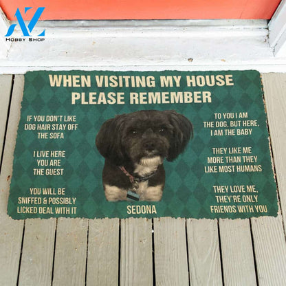 3D Please Remember Sedonas House Rules Custom Doormat | Welcome Mat | House Warming Gift