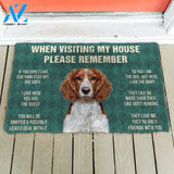 3D Please Remember Welsh Springer Spaniel Dogs House Rules Doormat | Welcome Mat | House Warming Gift