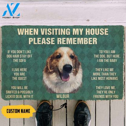 3D Please Remember Wilbur House Rules Custom Doormat | Welcome Mat | House Warming Gift