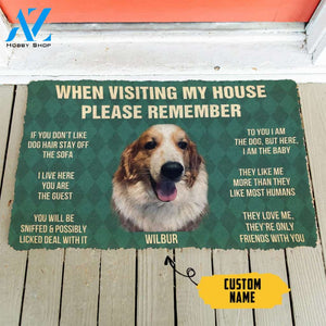 3D Please Remember Wilbur House Rules Custom Doormat | Welcome Mat | House Warming Gift