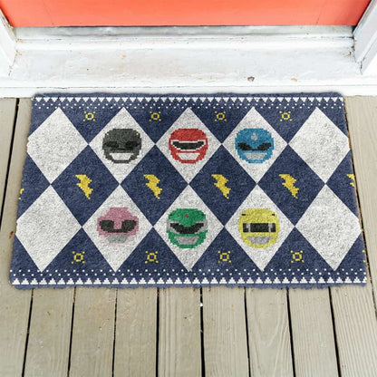 3D Power Ranger Blue Ugly Doormat