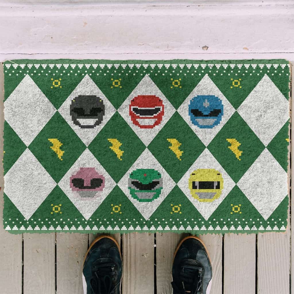 3D Power Ranger Green Ugly Doormat