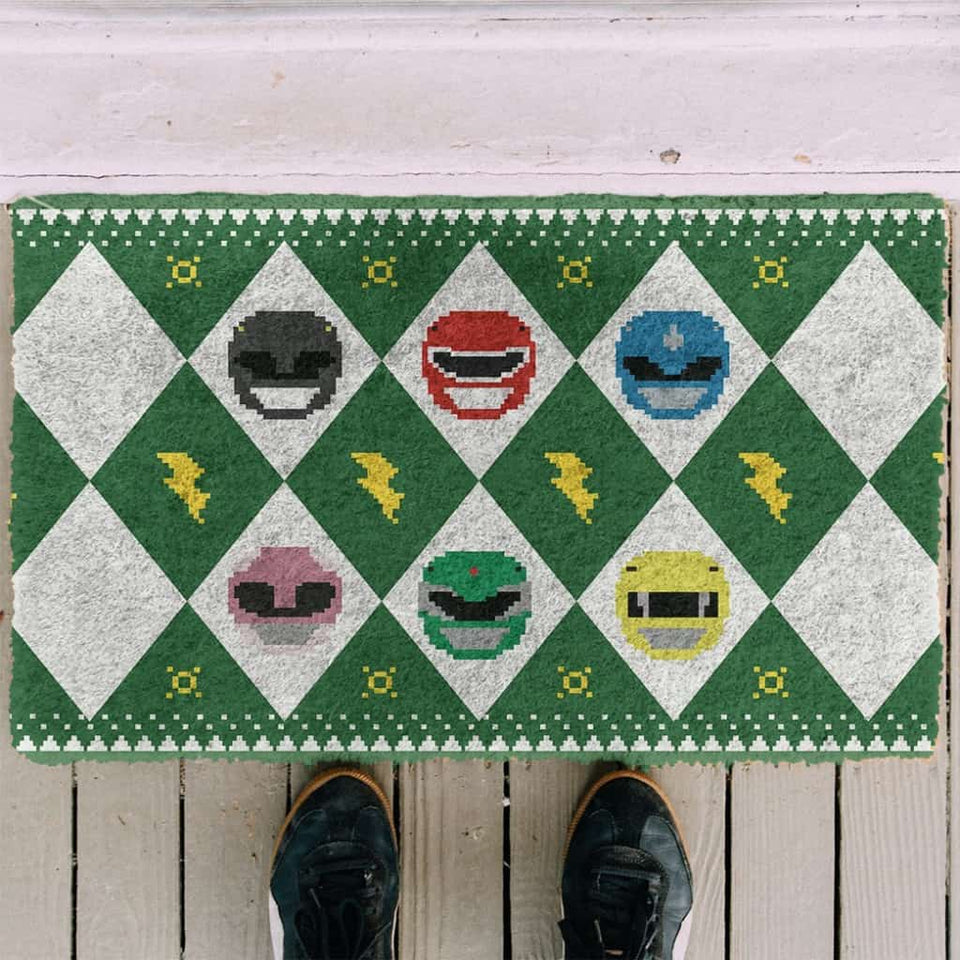 3D Power Ranger Green Ugly Doormat