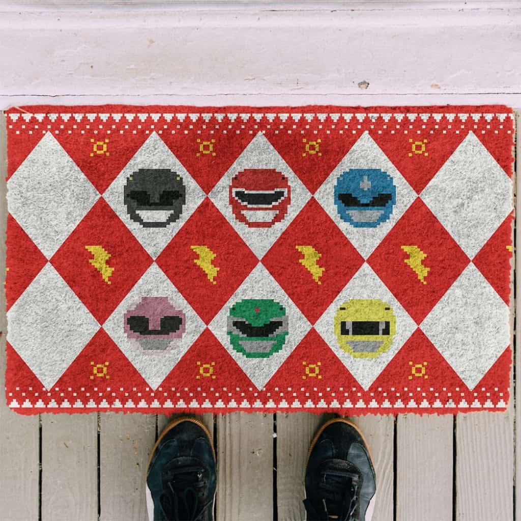 3D Power Ranger Red Ugly Doormat