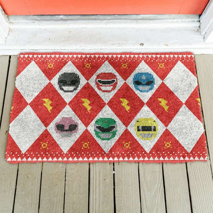 3D Power Ranger Red Ugly Doormat