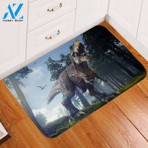 3D Preying T-Rex Door Mat