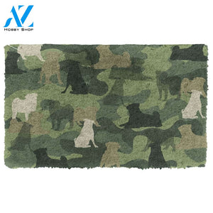 3D Pug Camo Doormat