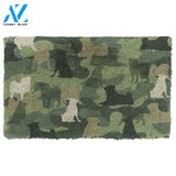 3D Pug Camo Doormat