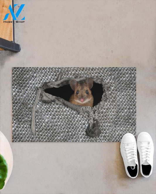 3D Rat Funny Inside Doormat, Gift For Rat Lovers, Gift For Friend Family Birthday Gift Decor Warm House Gift Welcome Mat