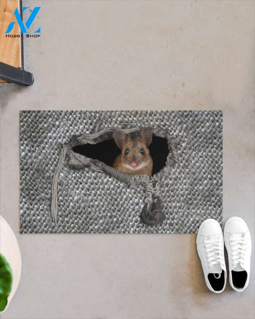 3D Rat Funny Inside Doormat, Gift For Rat Lovers, Gift For Friend Family Birthday Gift Decor Warm House Gift Welcome Mat