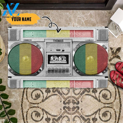 3D Reggae Boombox Custom Doormat | Welcome Mat | House Warming Gift
